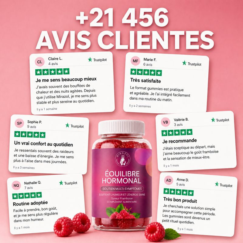 Mirazol — Gummies Équilibre Féminin & Confort Articulaire